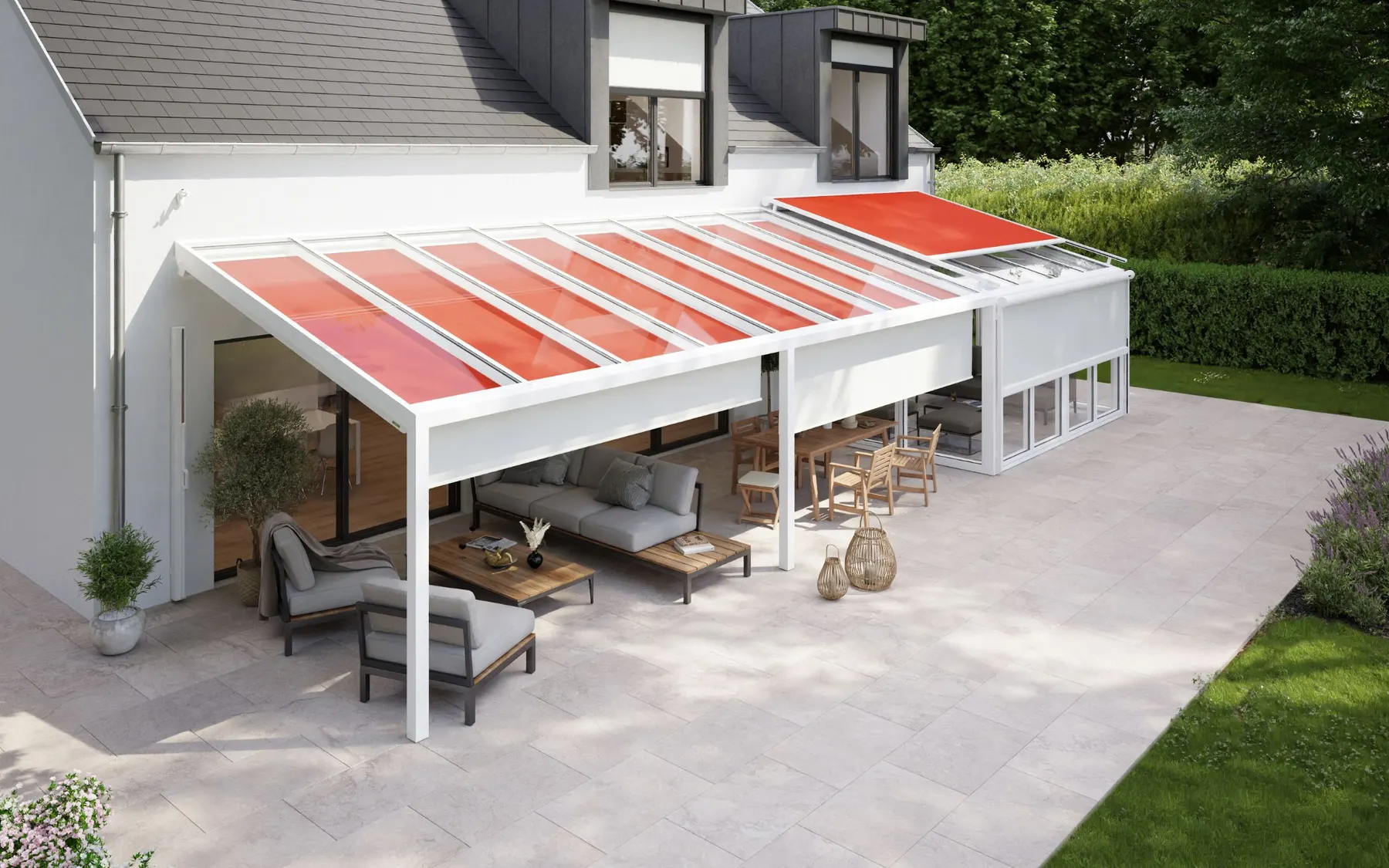 Glasdachmarkisen , Die beste Lösung für Terrassendächer & Wintergärten