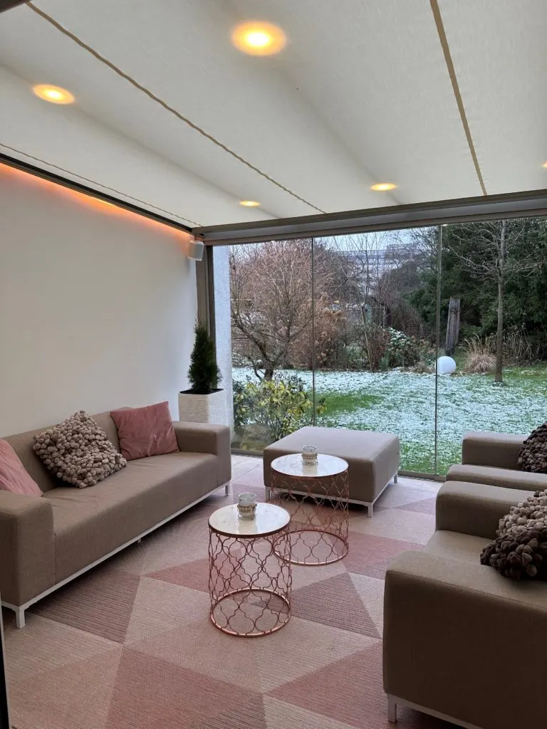 Innenansicht Sommergarten - Ausgang Wohnzimmer