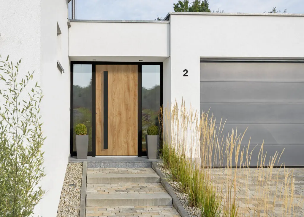 Haustür Holz-Optik